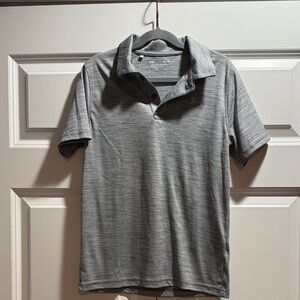 Under Armour Boys’ Heather Gray Polo Shirt